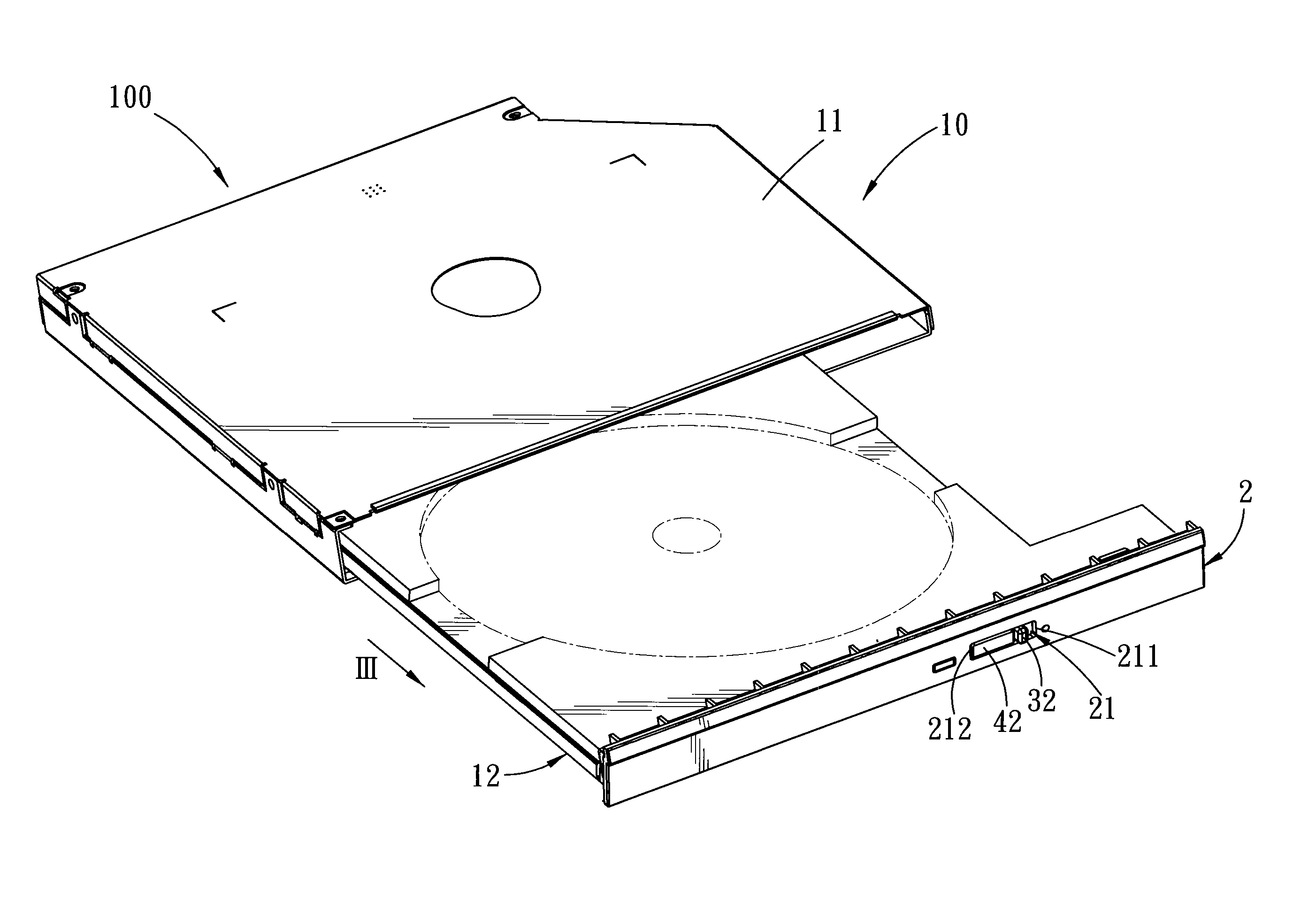 Locking mechanism and an optical disk drive having the same