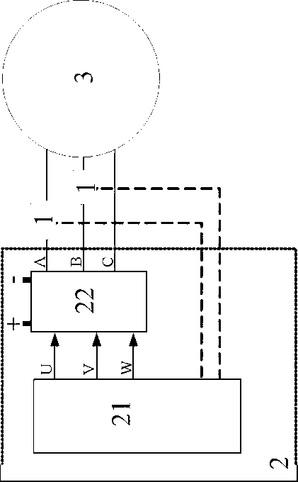 Self-checking device of motor short circuit and application method thereof