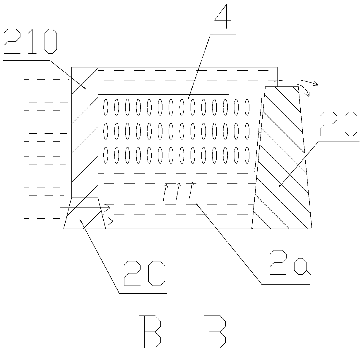 Water making engineering structure based on modular filter layer