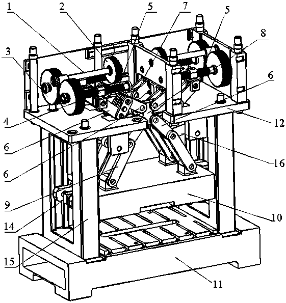 Novel multi-link overload servo press