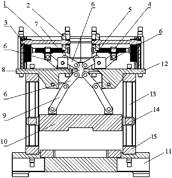 Novel multi-link overload servo press