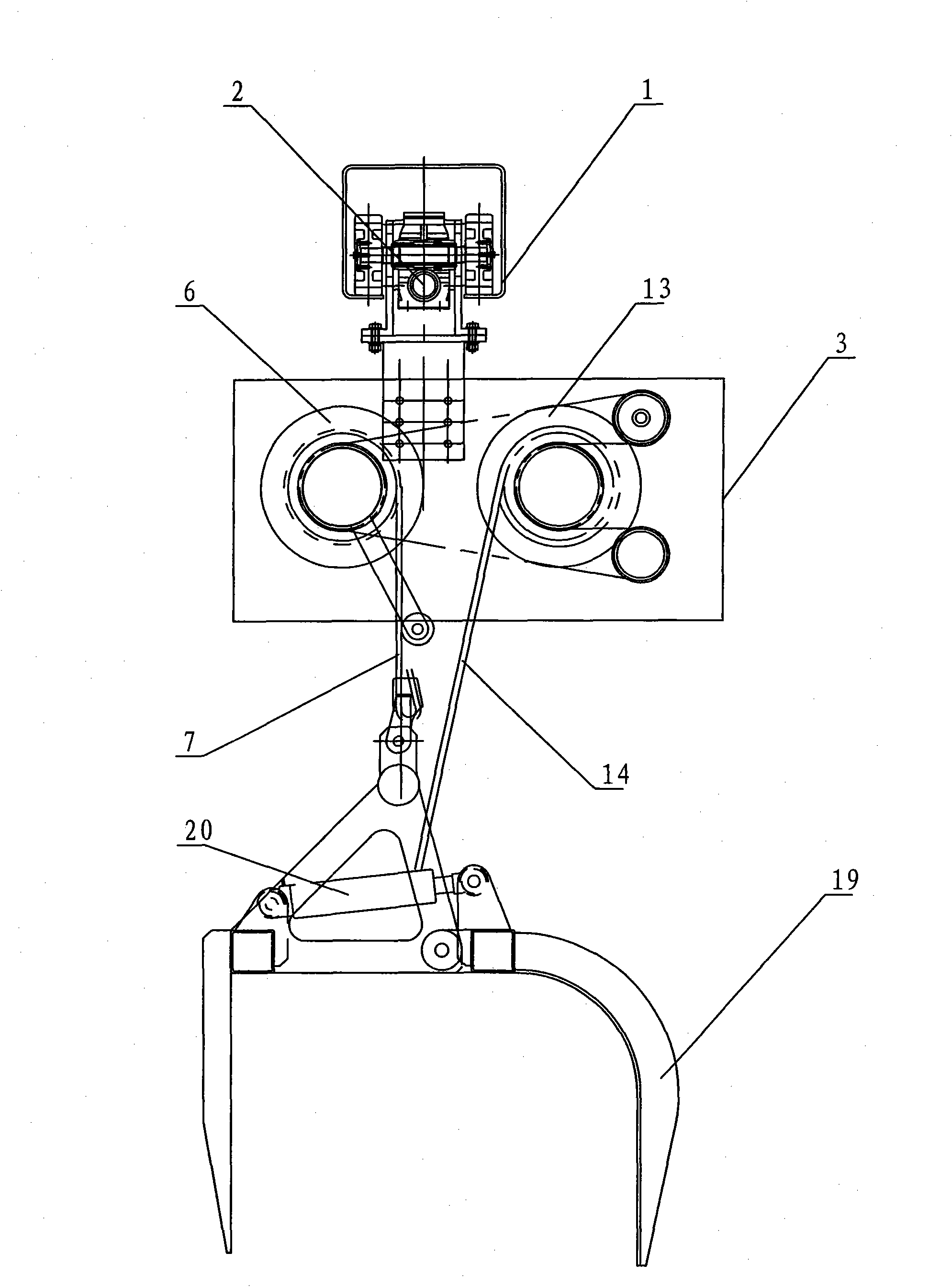 Movable type hydraulic trash-cleaning machine