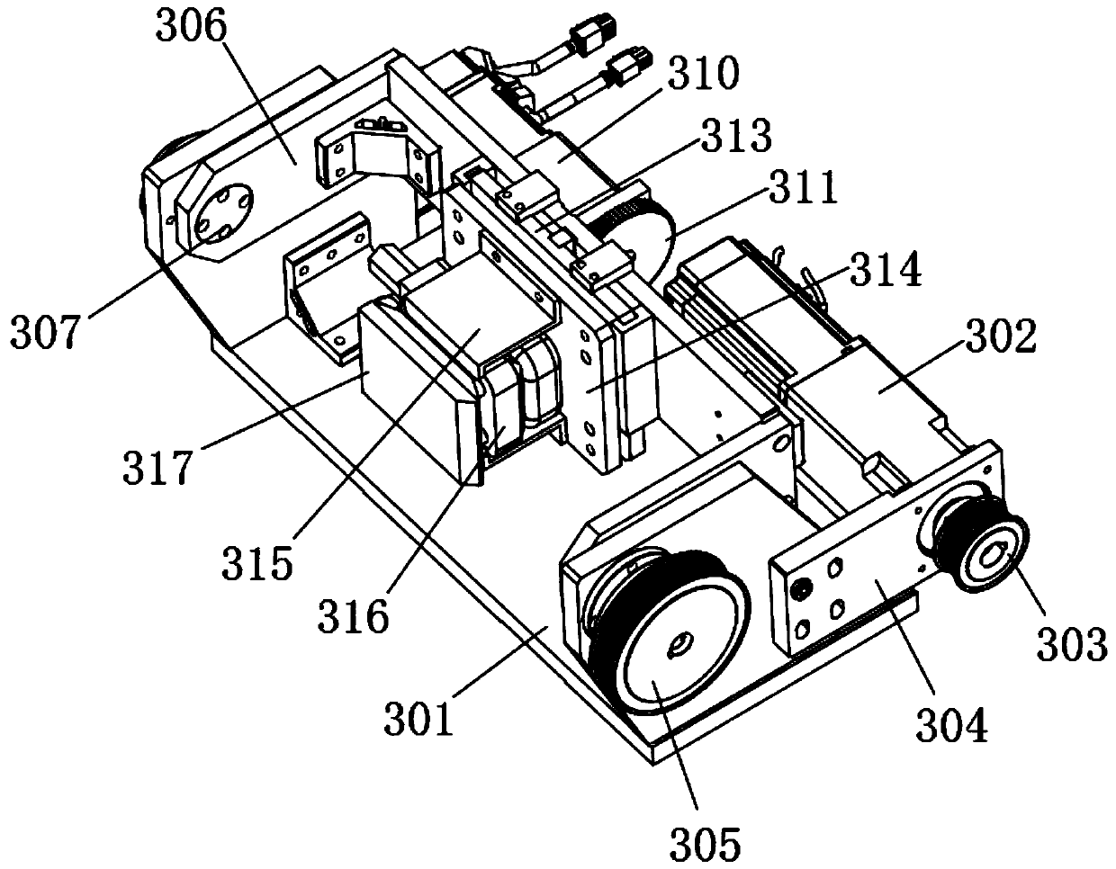 High-precision pipe polishing device