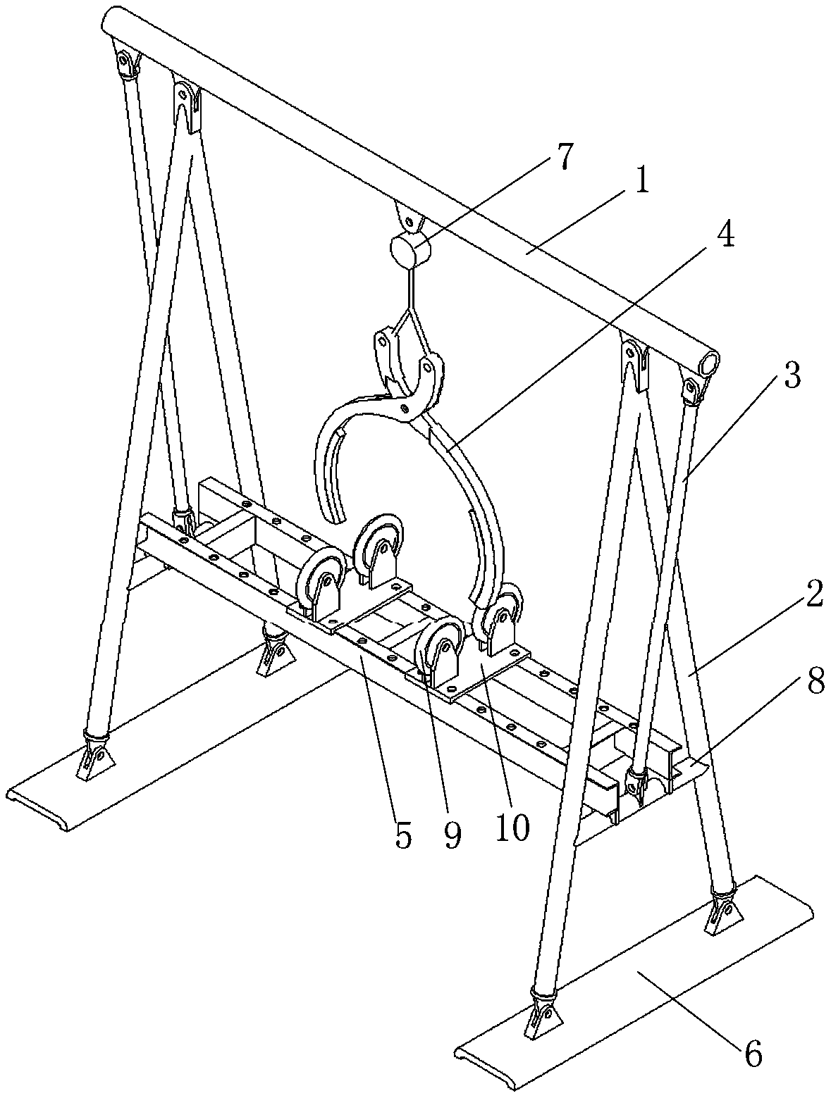 Thermal-fusion welding pipe welding installing equipment and construction method