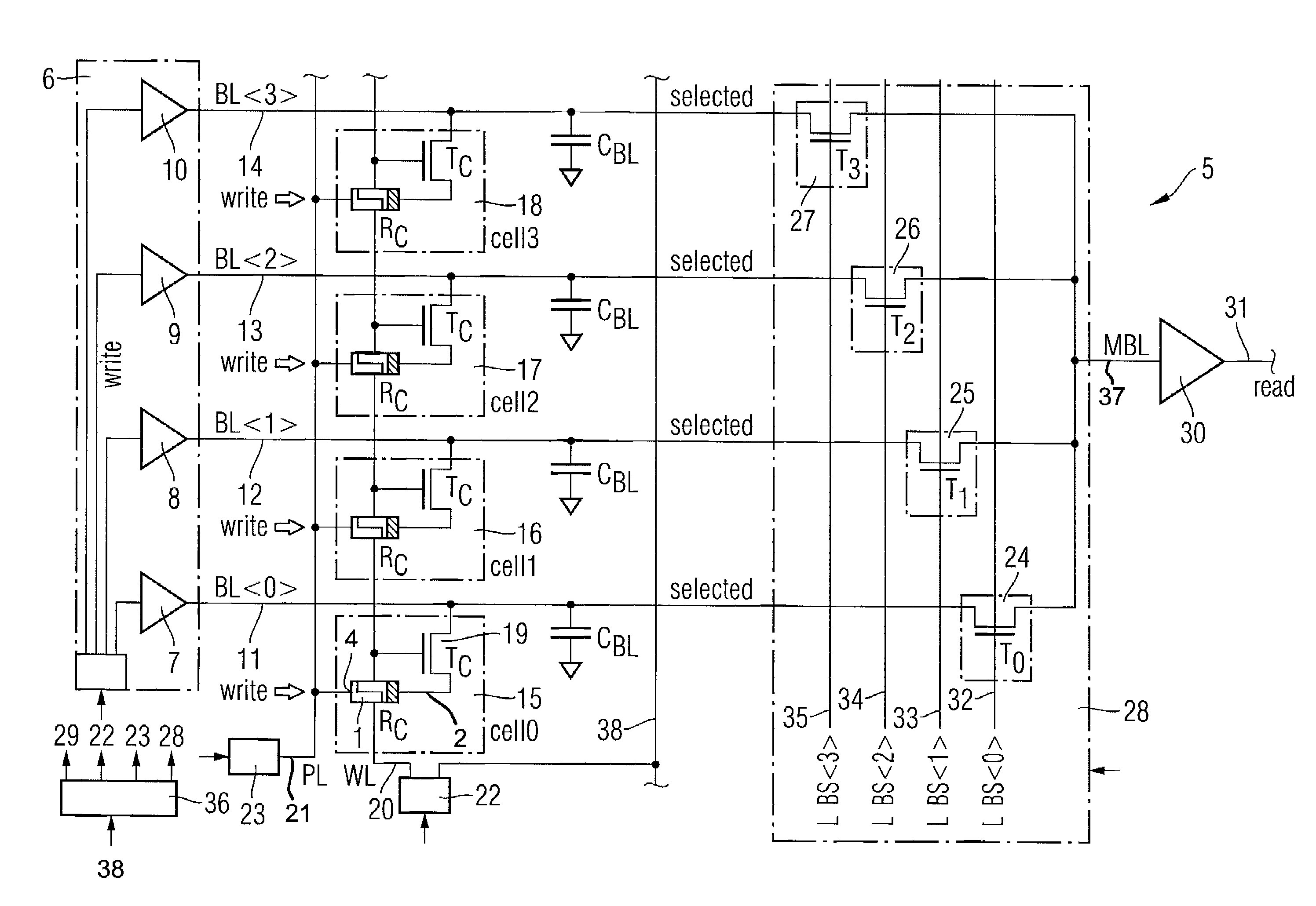 Method for writing data into a memory cell of a conductive bridging random access memory, memory circuit and CBRAM memory circuit