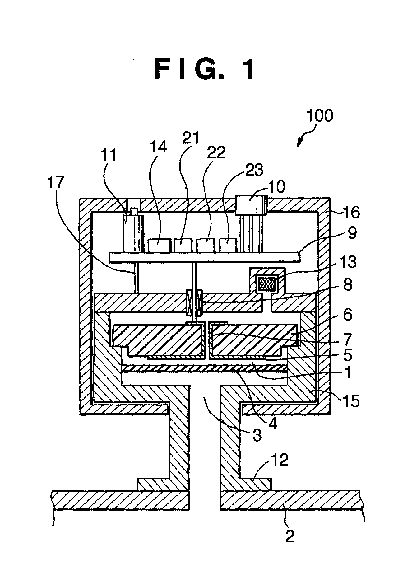 Capacitance diaphragm gauge and vaccum apparatus