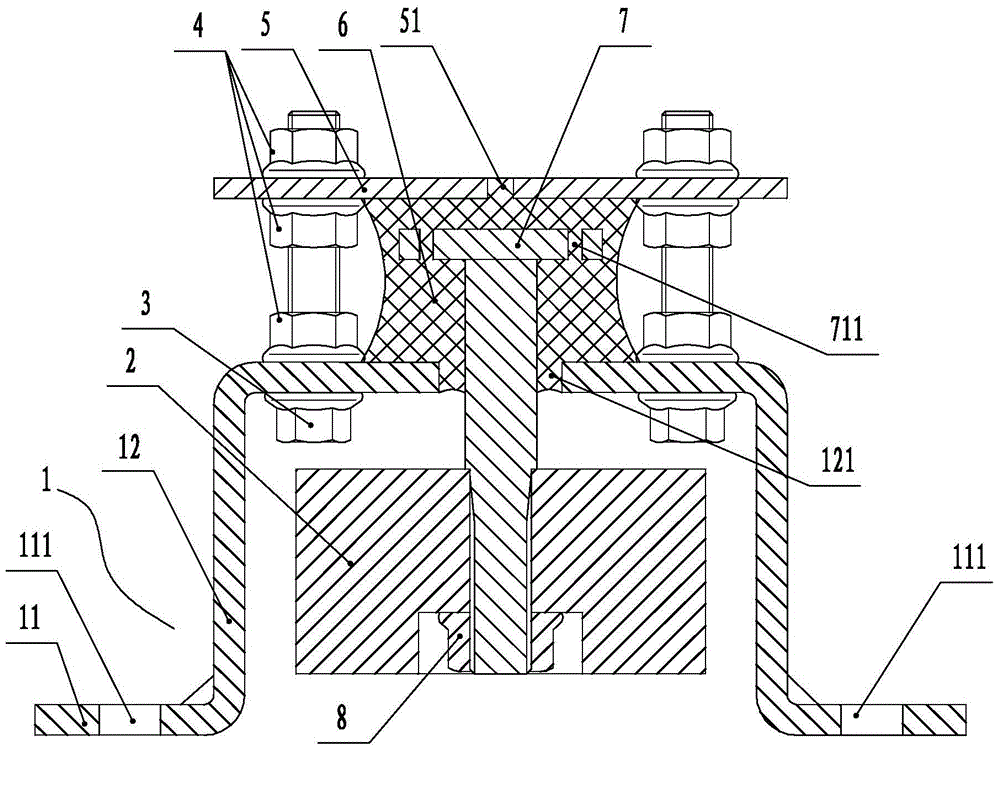 Rubber power vibration absorber