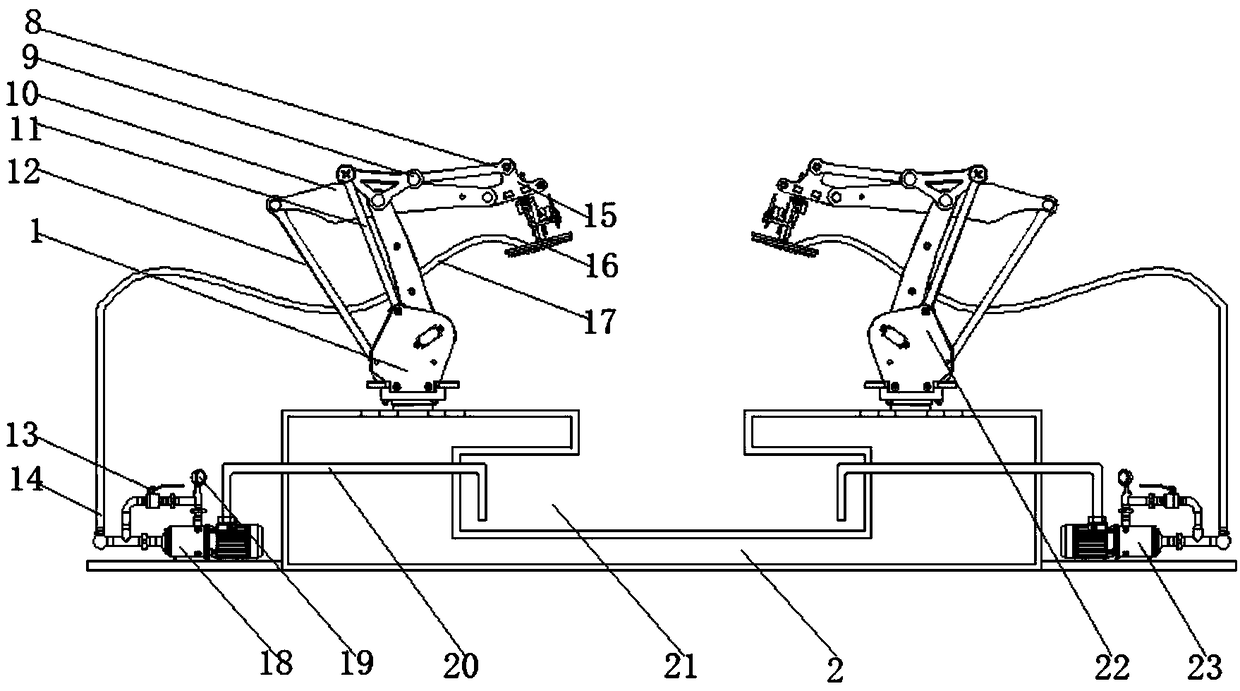 Cleaning device for agricultural animal husbandry