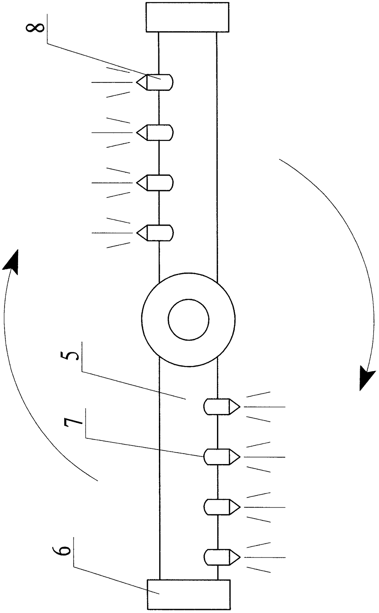 Soy sauce pouring equipment