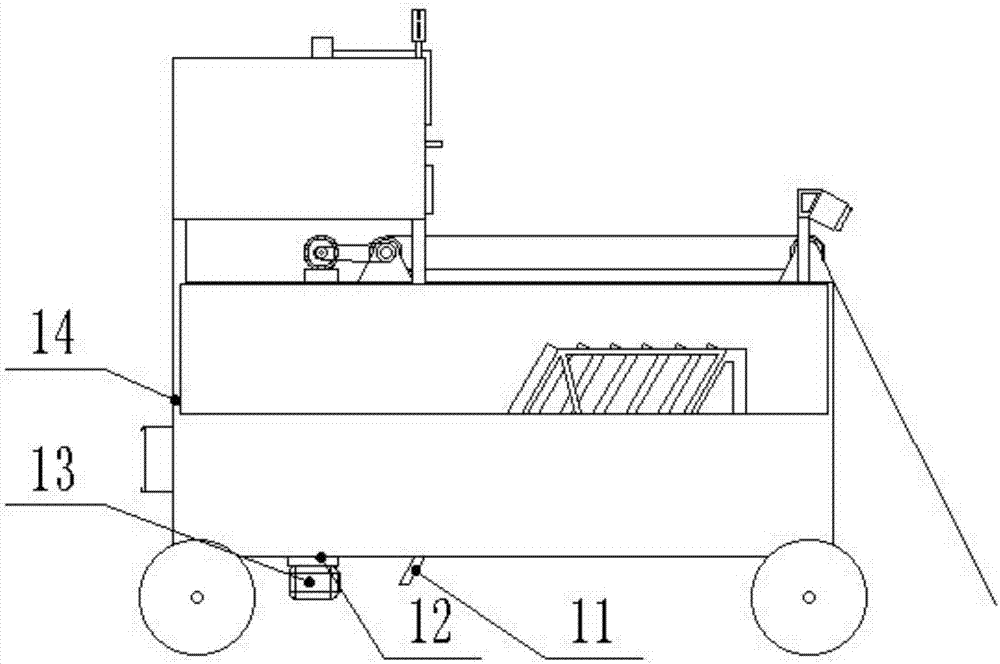 Automatic paving device for brick on ground