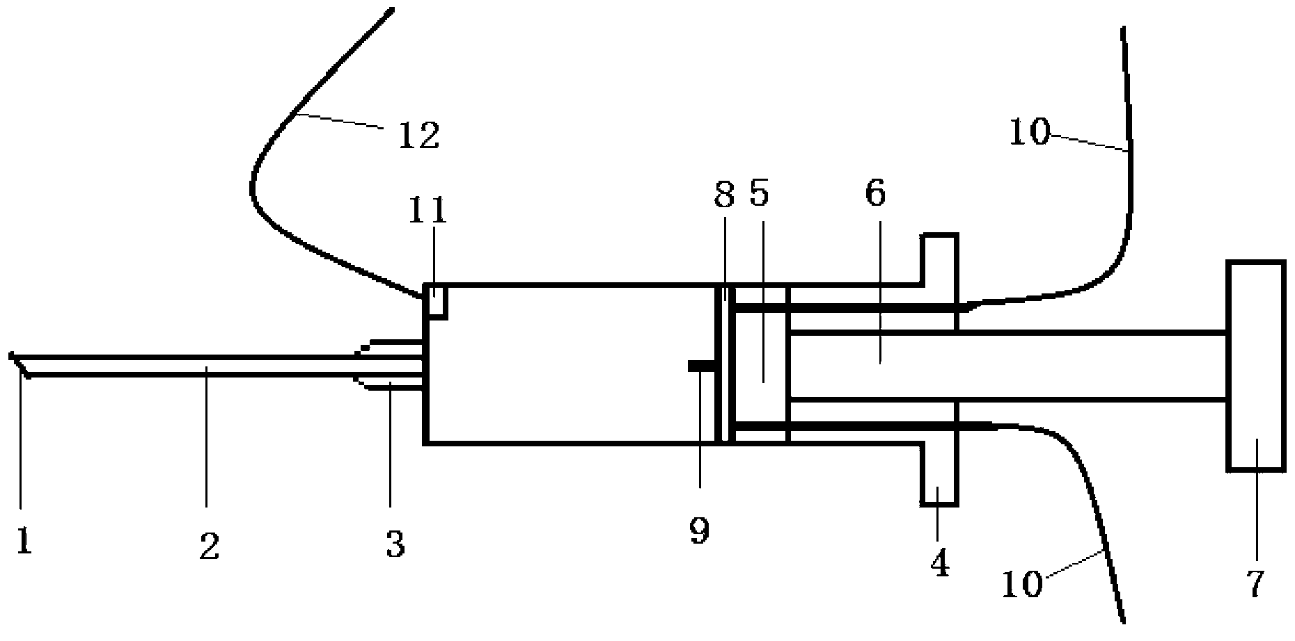 Vascular embolic agent as well as injection device and application thereof