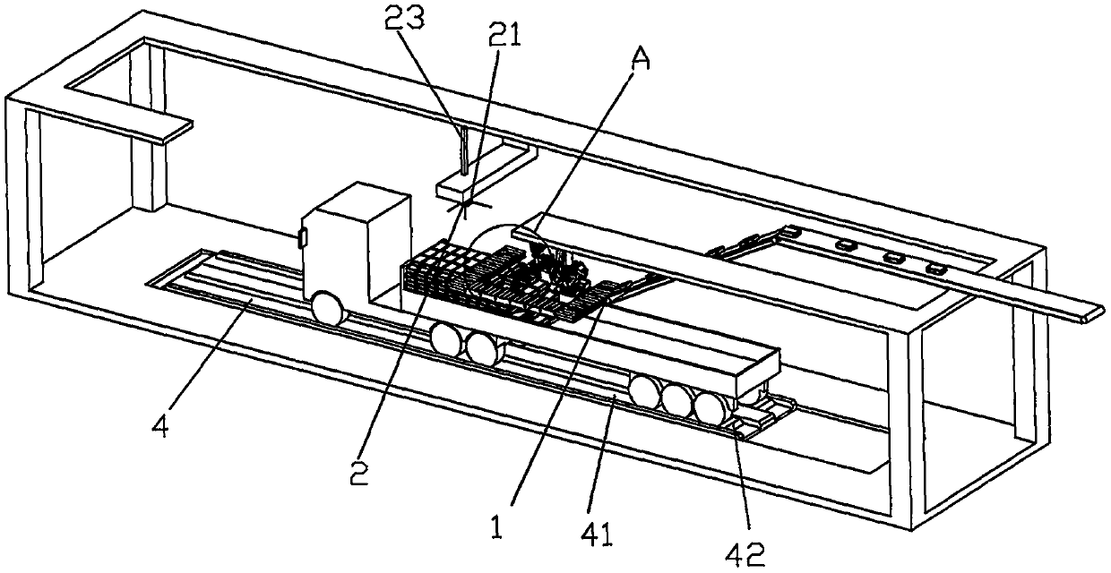 Bagged material loading system