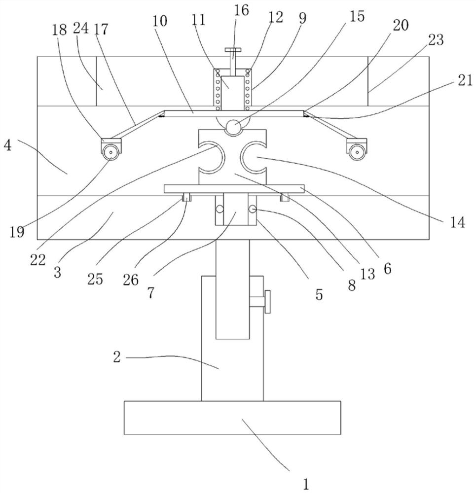 Yarn feeding and guiding device for textile machine