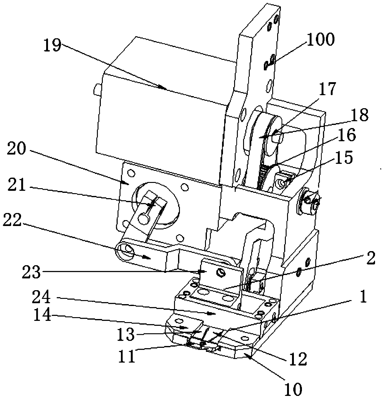 Bead feeding mechanism for bead embroidery machine and bead embroidery machine