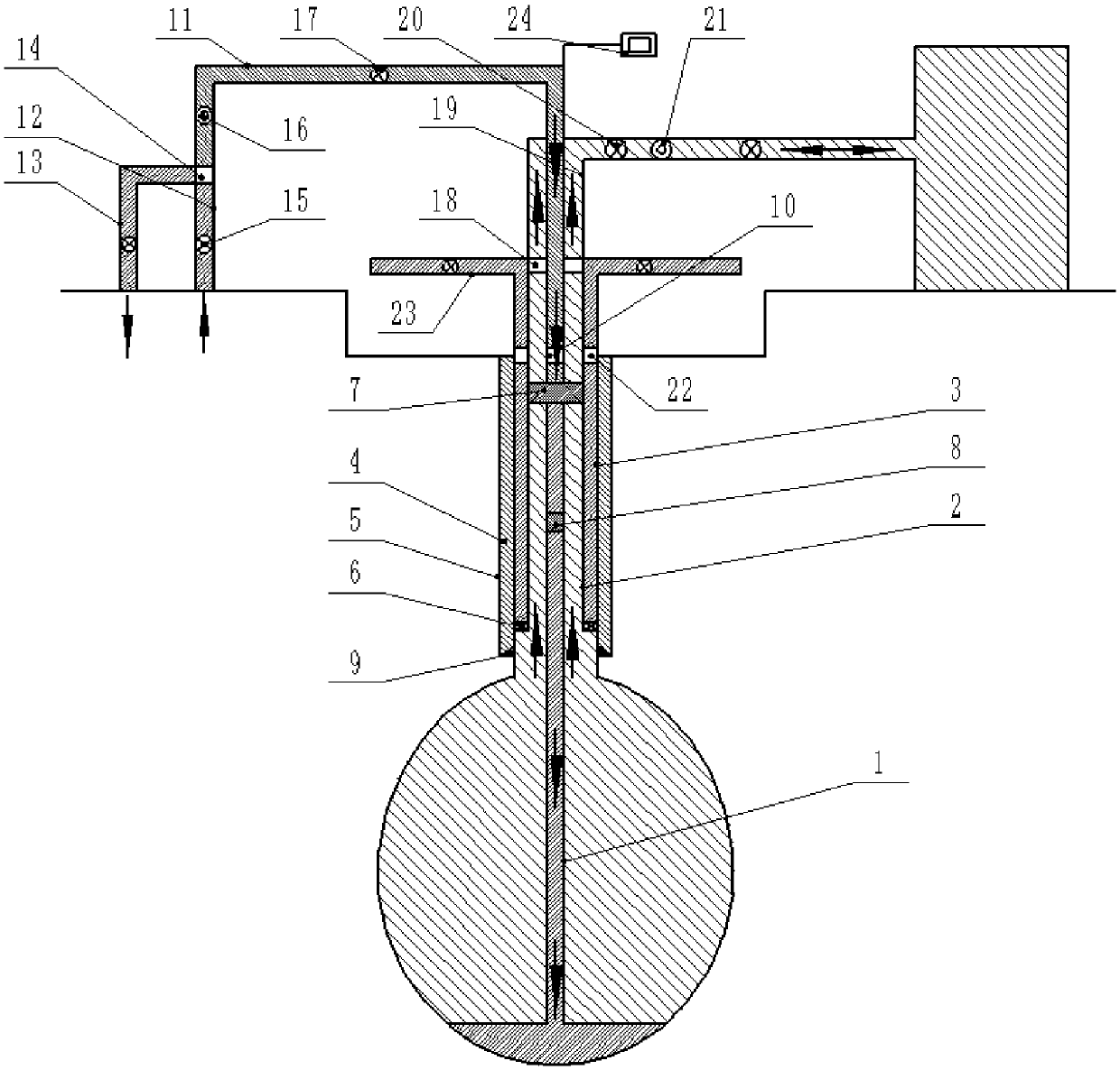 Device and method for collecting cushion gas, intelligent equipment and storage medium