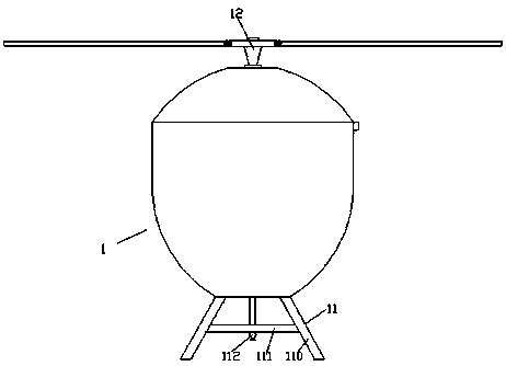 Unmanned aerial vehicle type pesticide spraying device