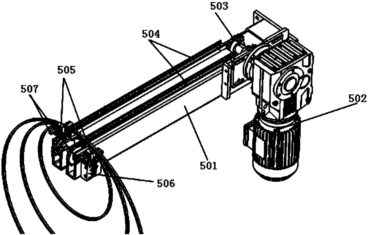 Flexible automatic splitting machine based on tire bead