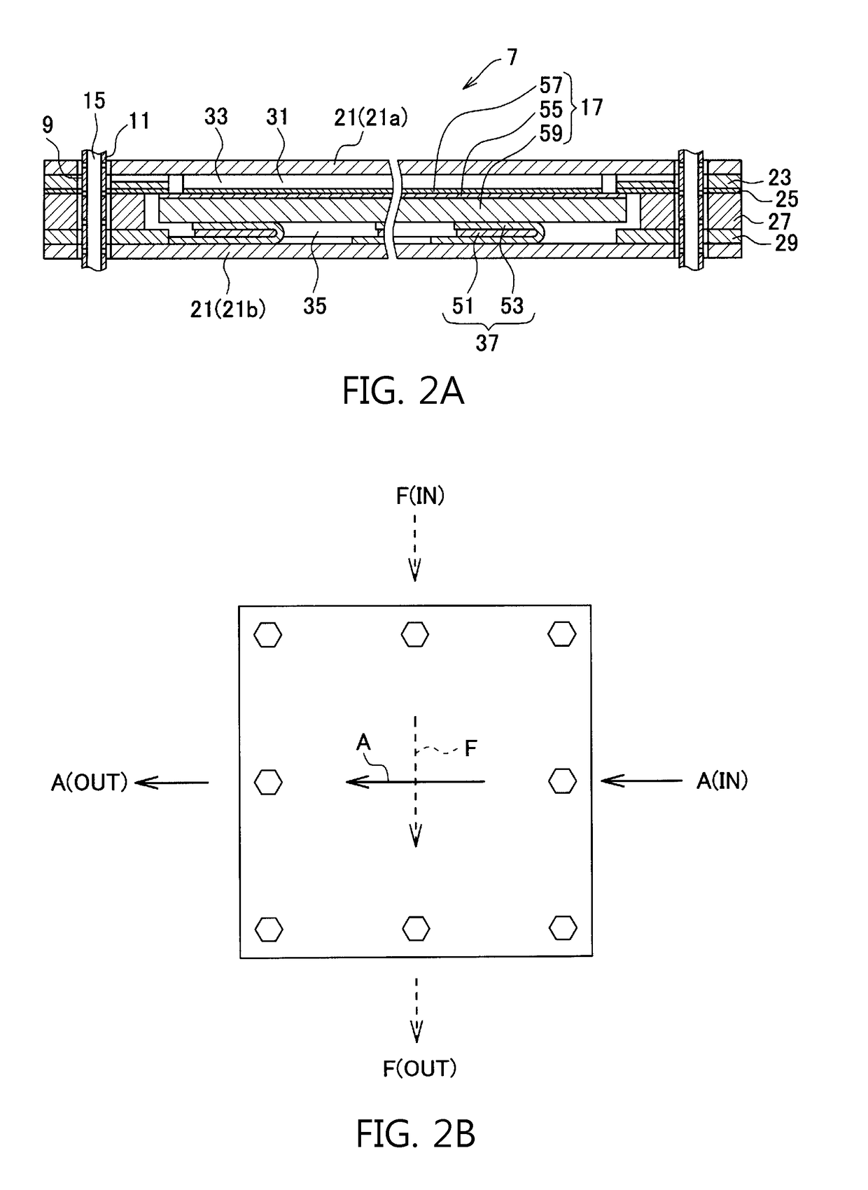 Flat plate type fuel cell