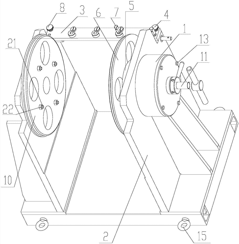 Feeding type cylinder side edge strip wing drilling fixture