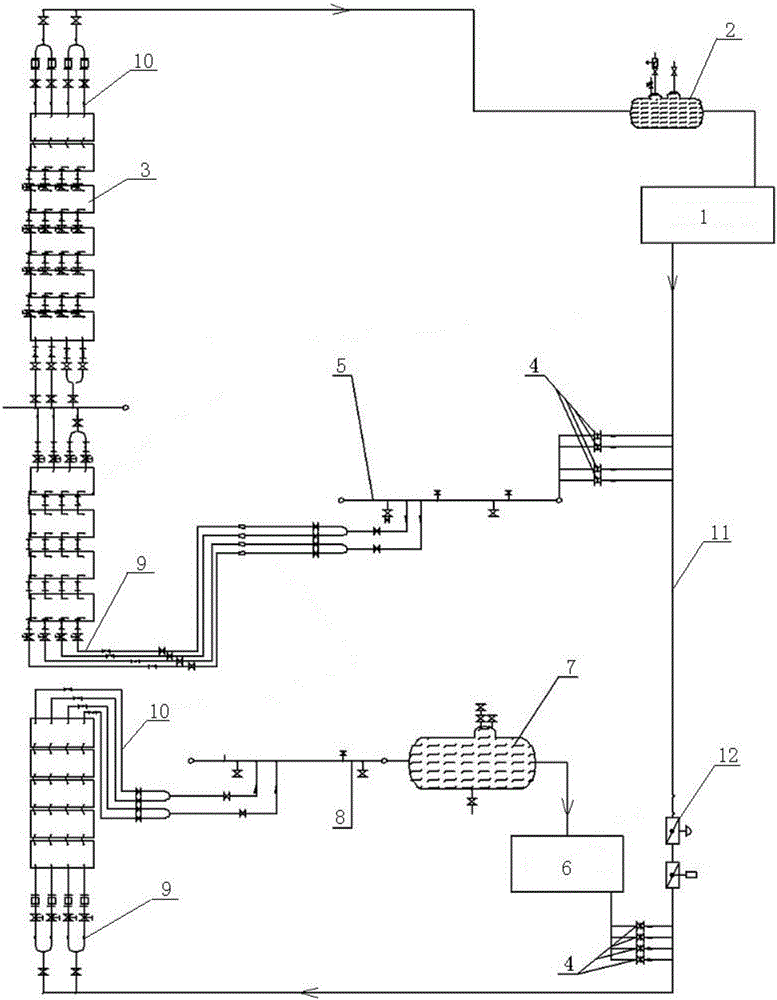 Blast furnace cooling system transformation method