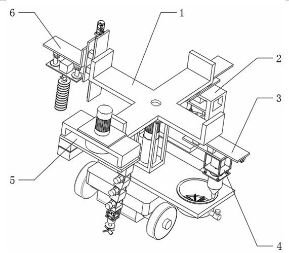 Fruit tree planting pit-digging and fertilization device