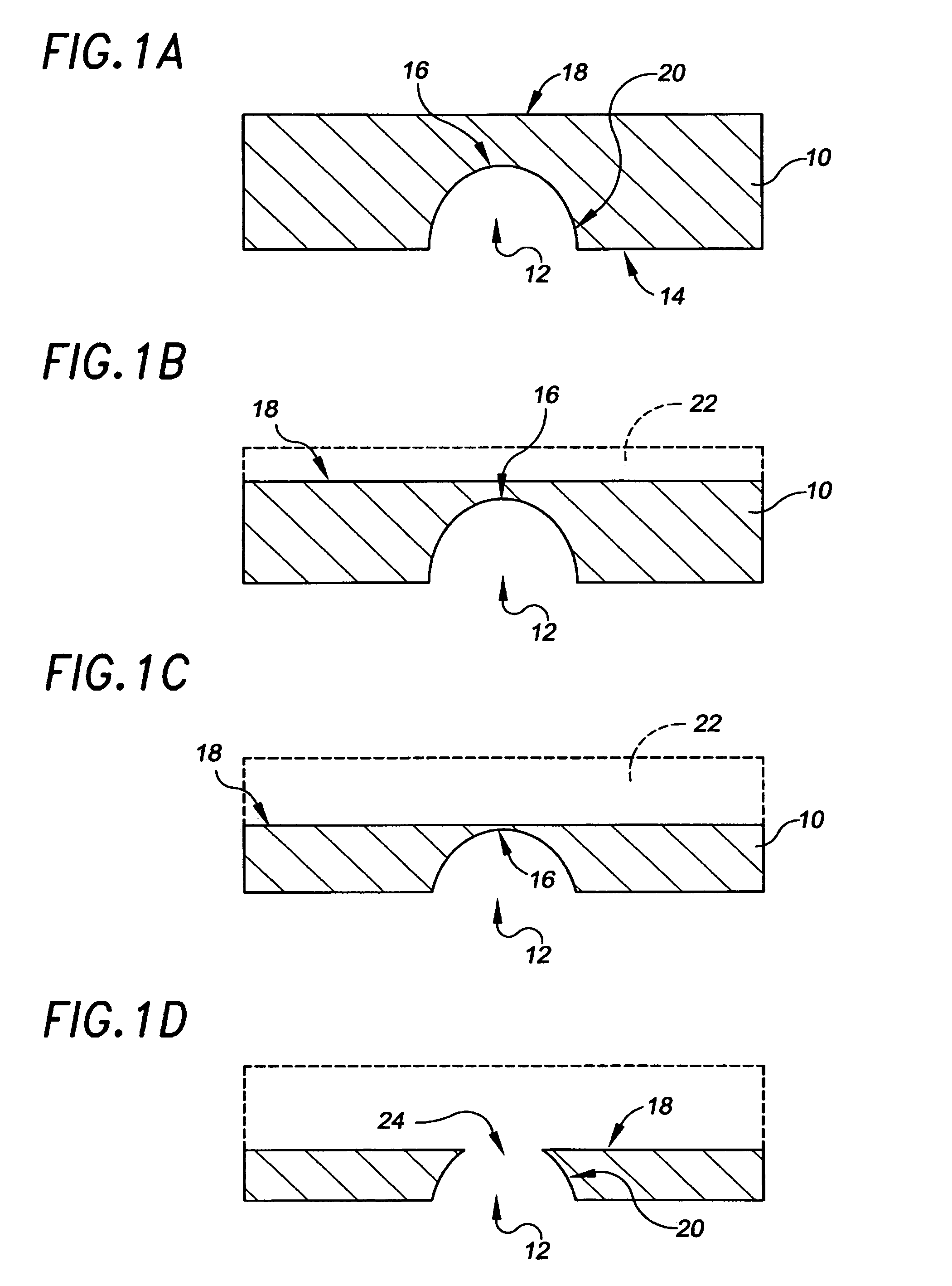 Material deposition techniques for control of solid state aperture surface properties