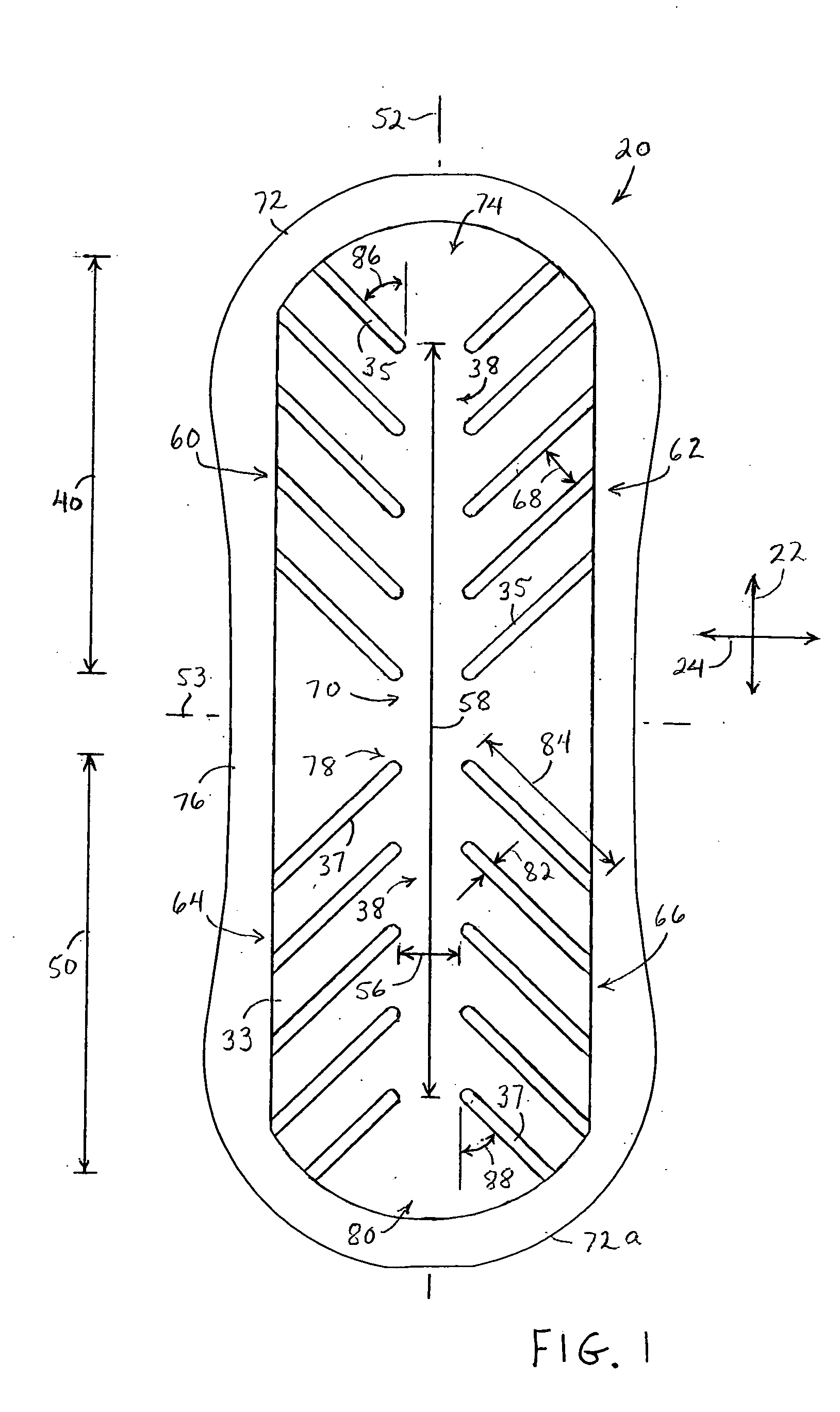 Embossed absorbent article