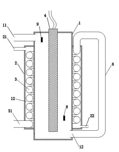 Combined quick-heating heat exchanger