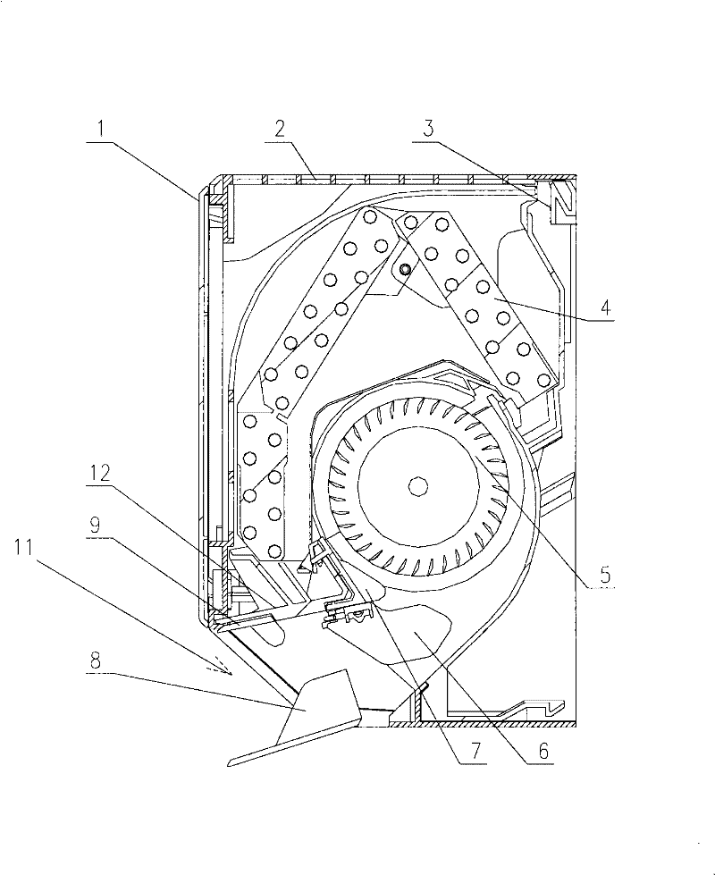 Separated wall hanging type air conditioner wind deflector, control method and air conditioner