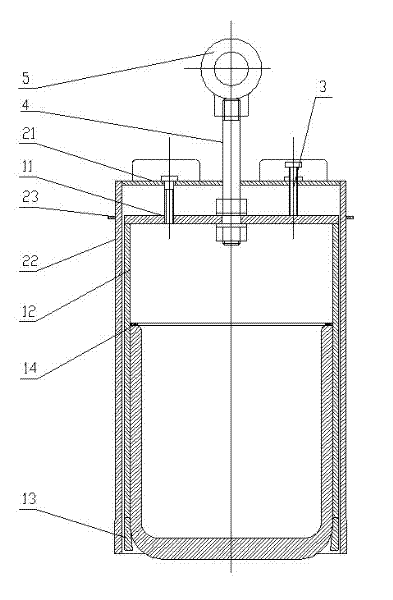 Tungsten crucible double-sleeve hoisting frame