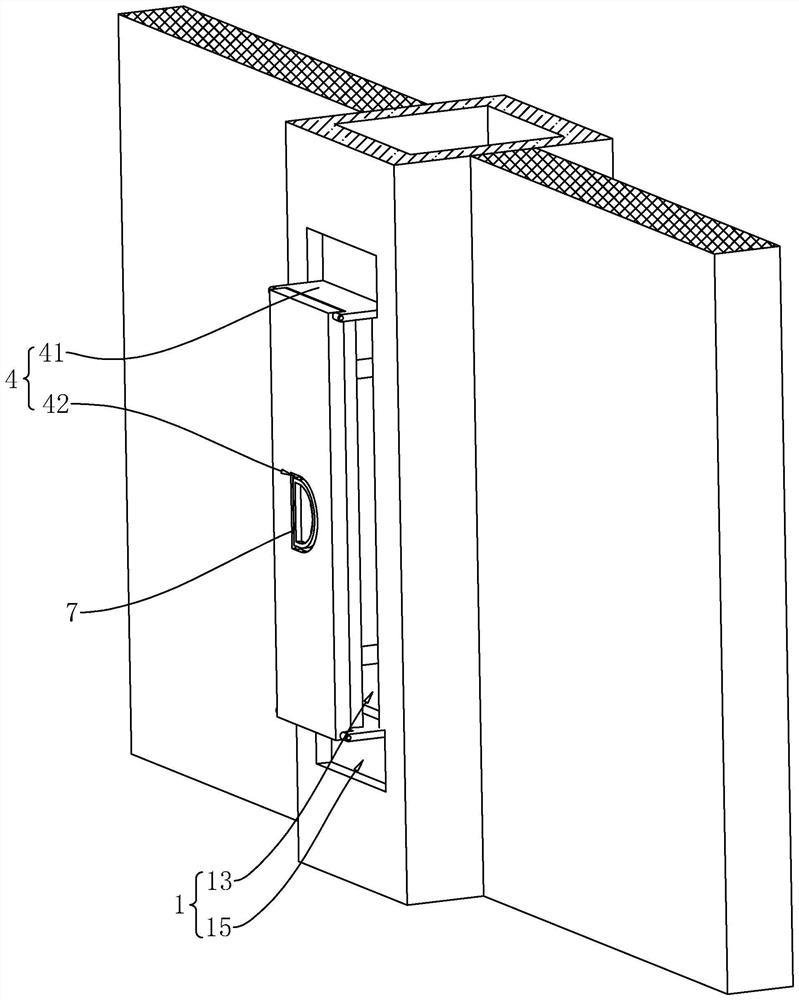 Fabricated curtain wall natural ventilation energy-saving system