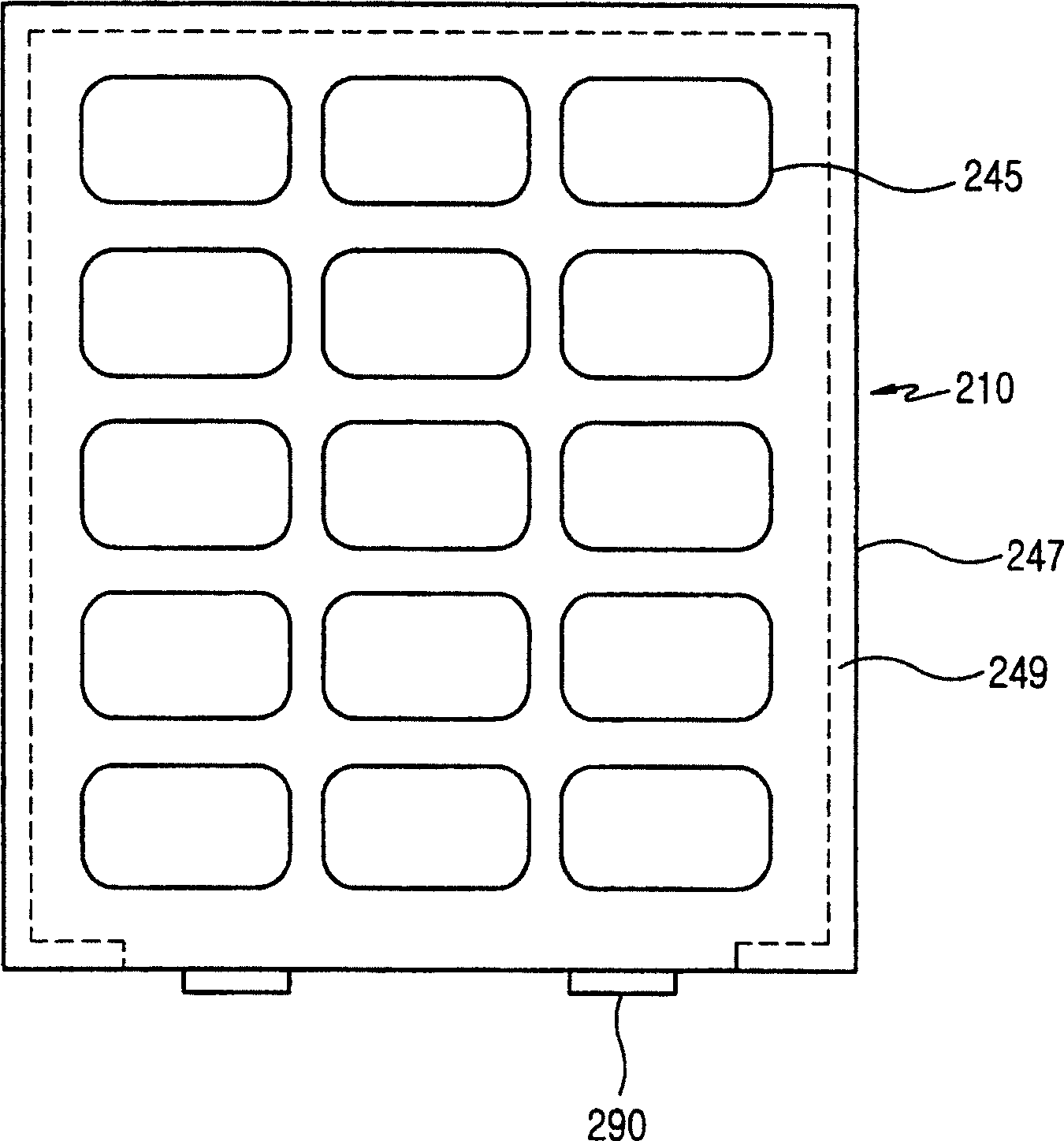 Keypad and keypad assembly