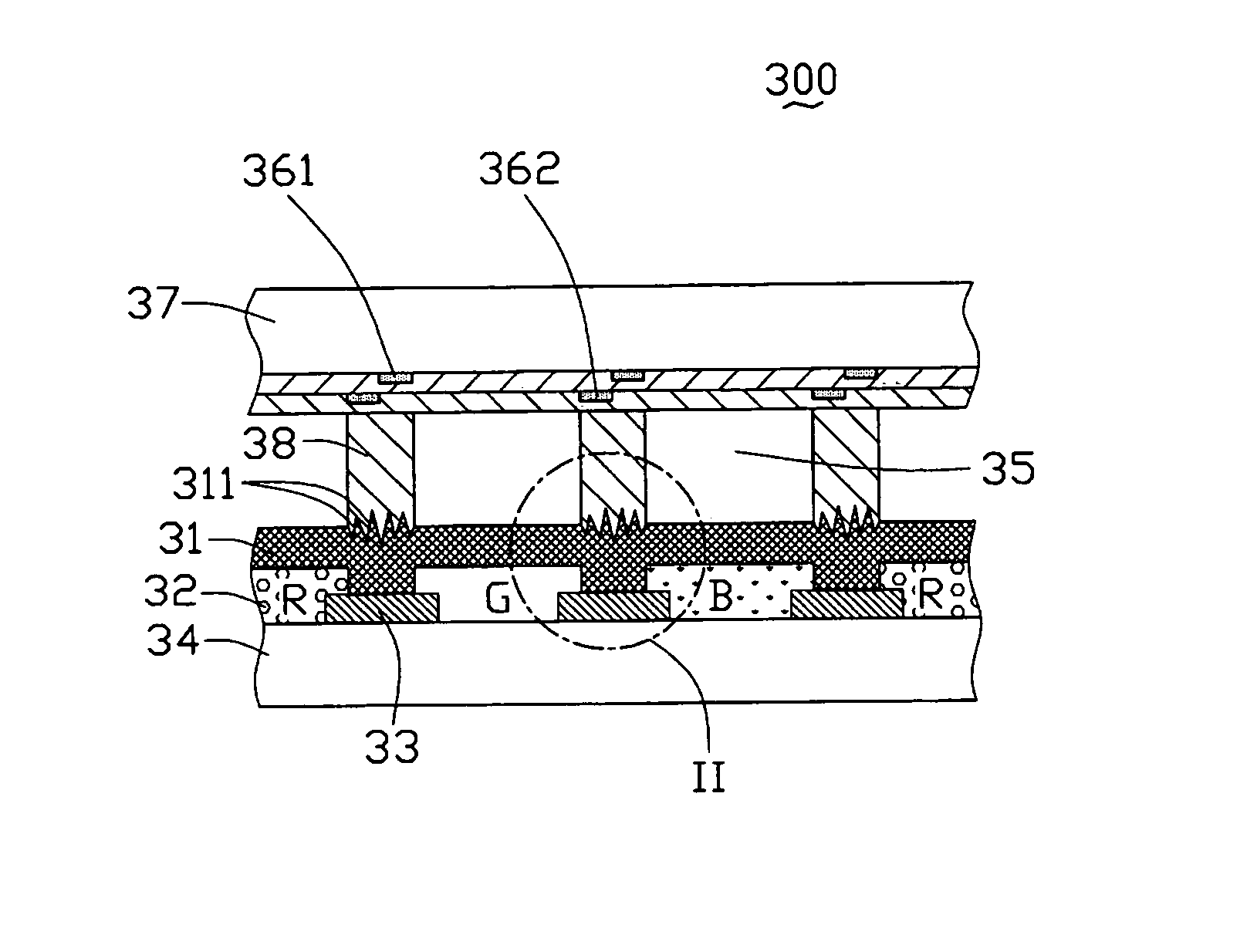 Color filter and in plane switching type liquid crystal display using the same