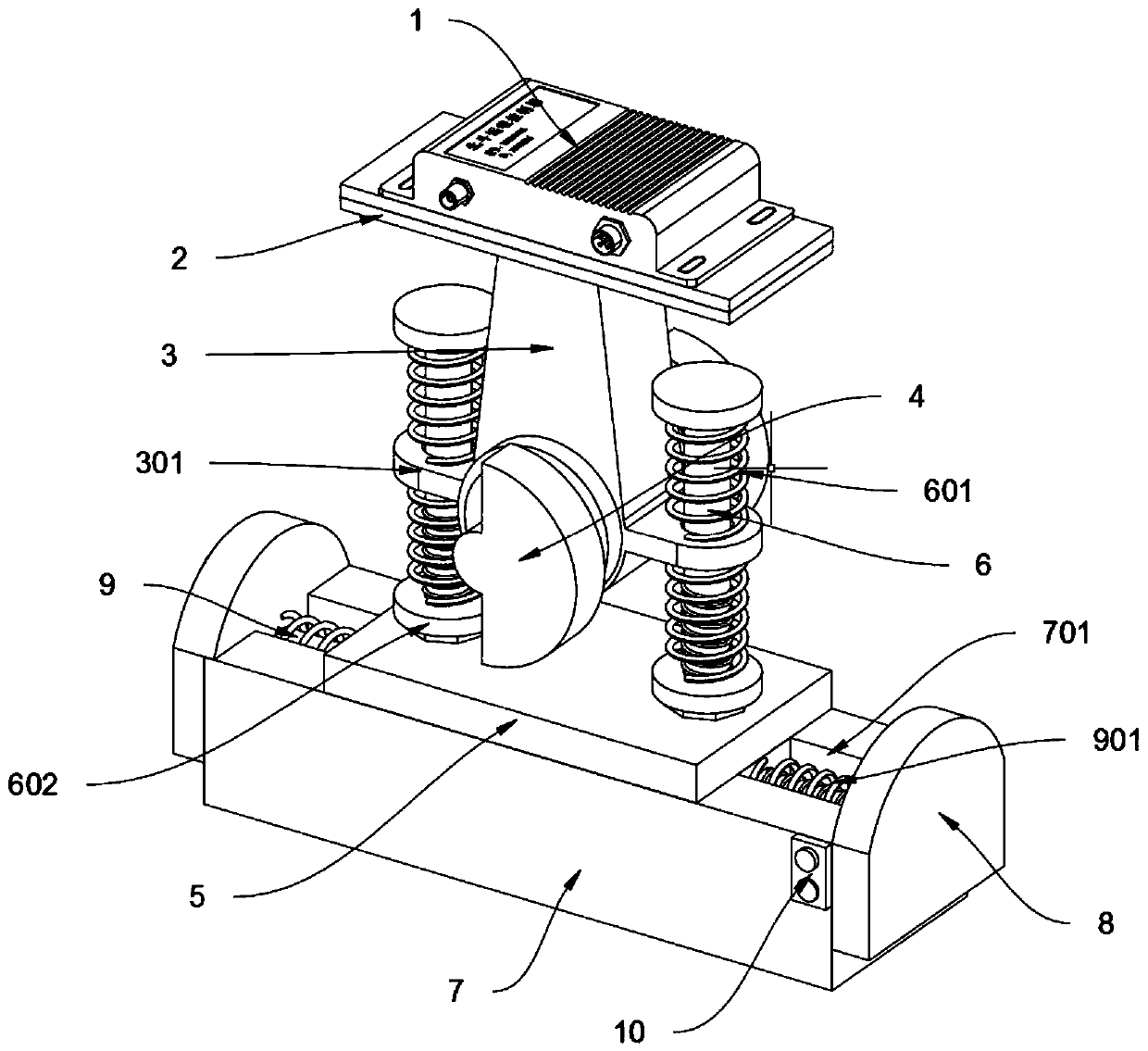 Shock resistance detection device for Beidou agricultural machinery positioning and monitoring terminal