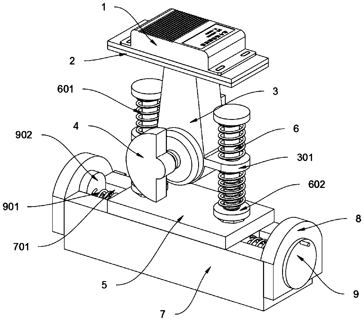 Shock resistance detection device for Beidou agricultural machinery positioning and monitoring terminal