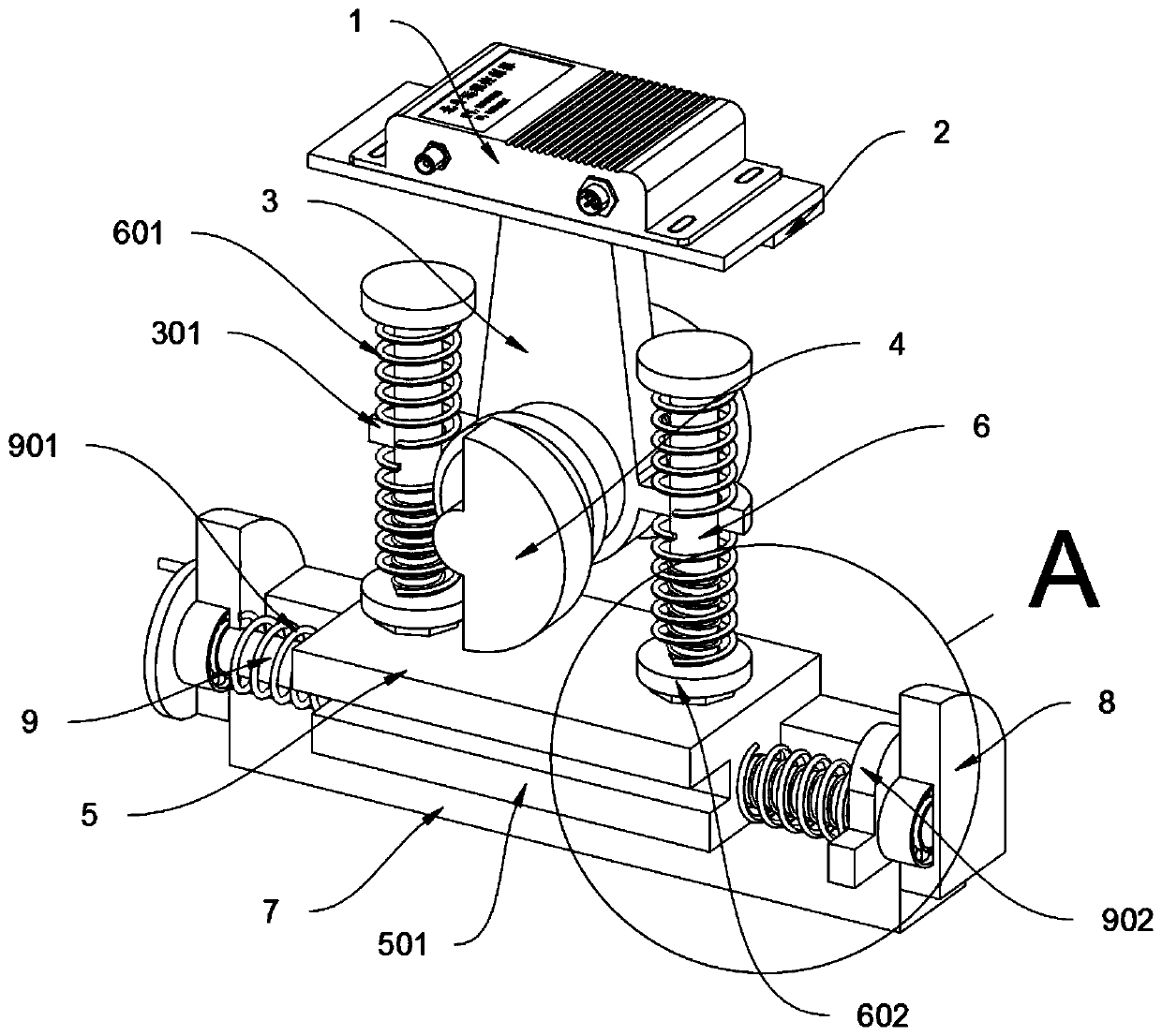 Shock resistance detection device for Beidou agricultural machinery positioning and monitoring terminal