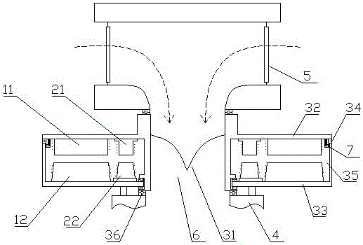 Vertical through flat fixed paddle axial flow hydraulic generator and acting method thereof