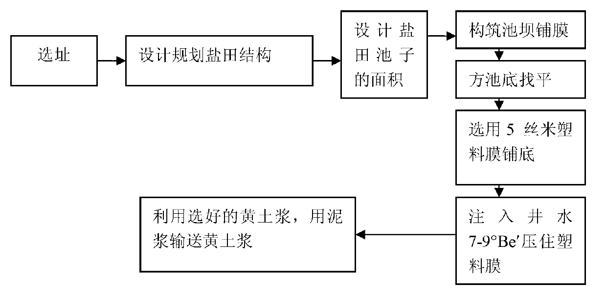 Method for rapidly building anti-seepage salt pond