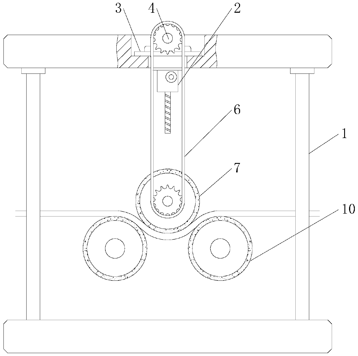 Lifting type sand washing and stone milling mechanism