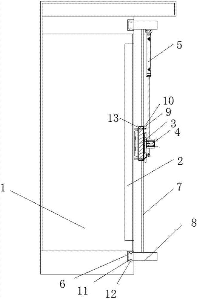 High voltage electrical cabinet door sealing device