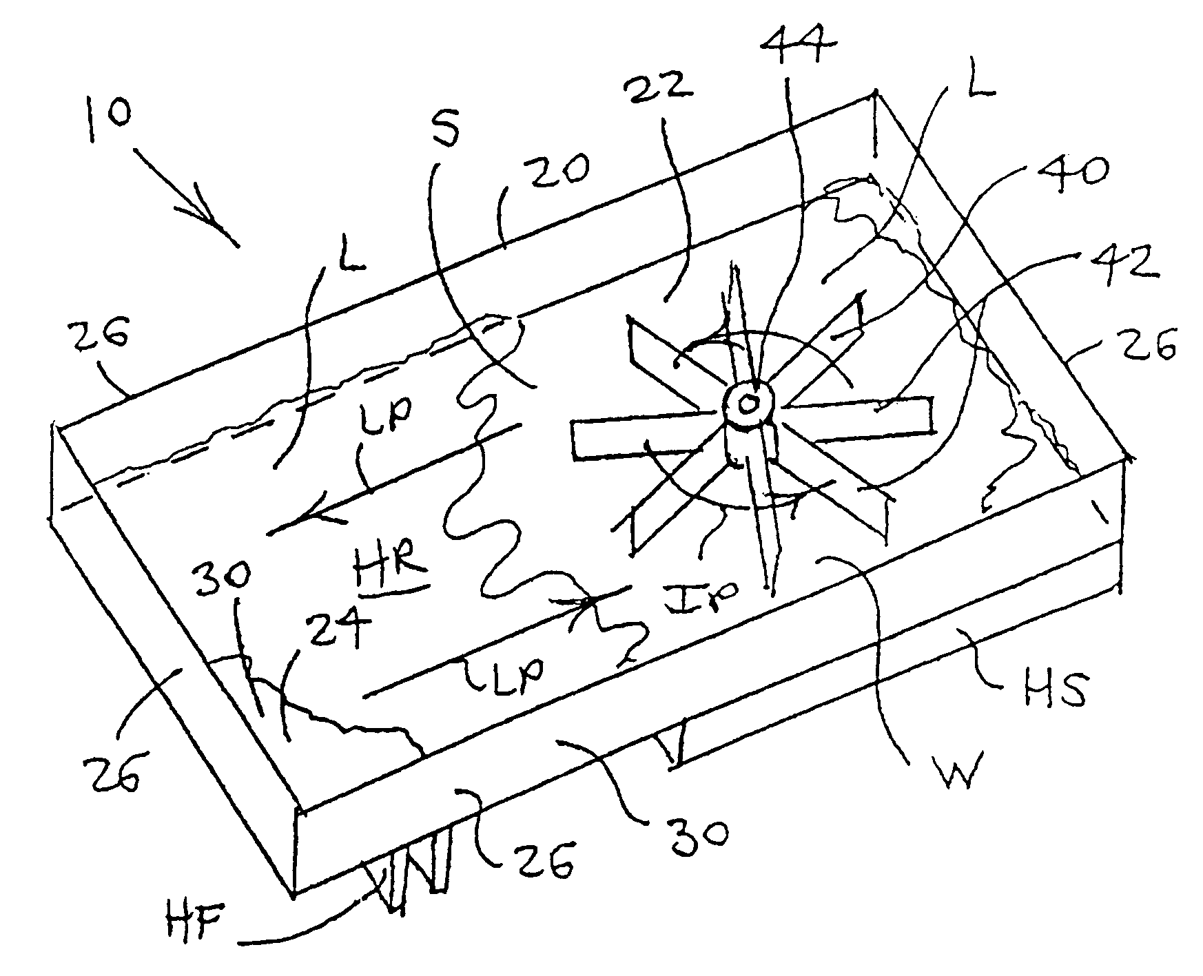 Impeller driven active heat sink