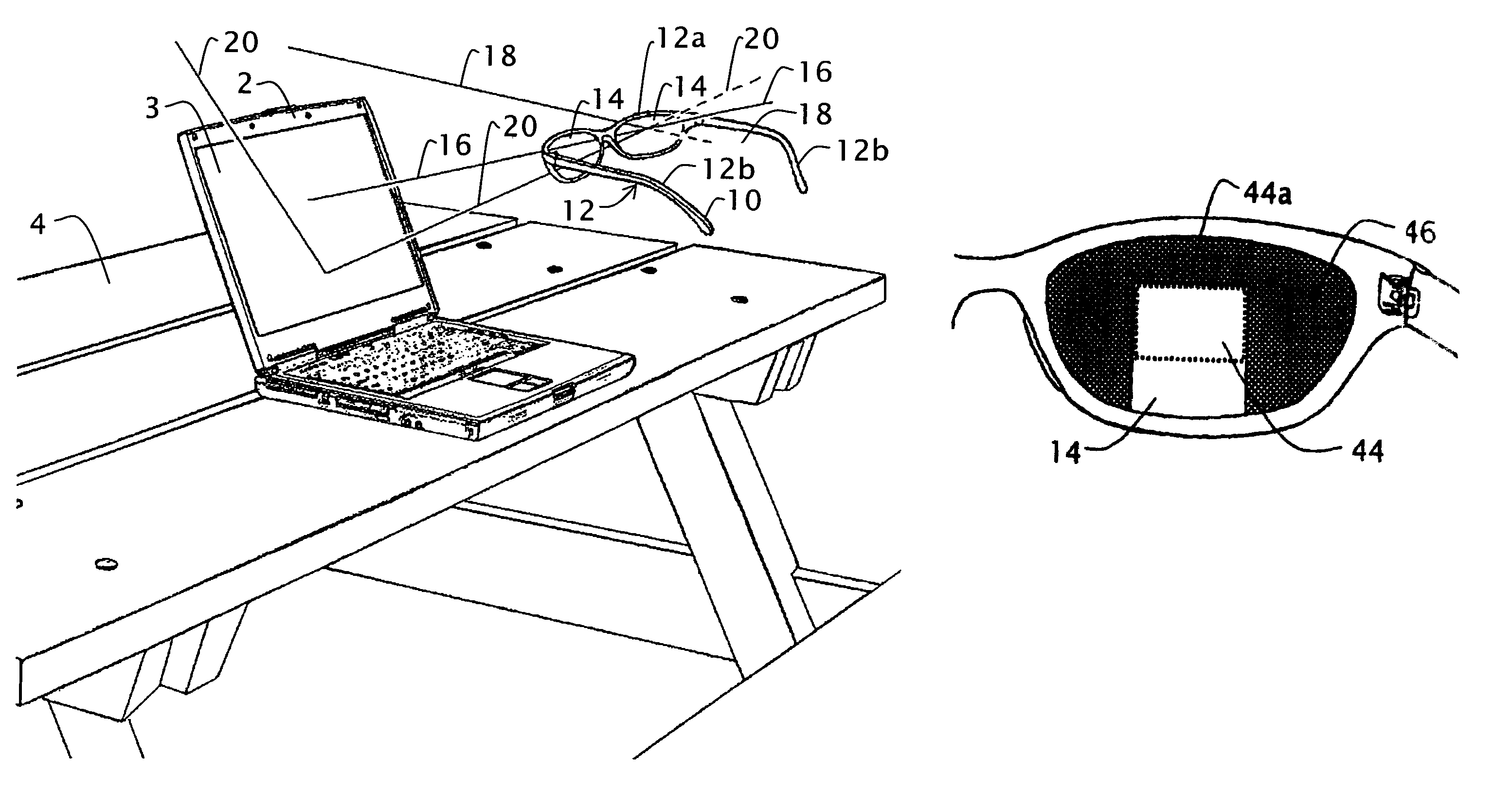 Eyewear for viewing liquid crystal displays