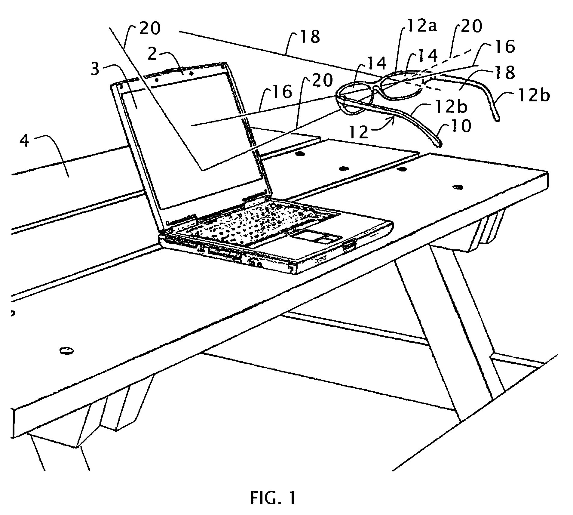 Eyewear for viewing liquid crystal displays