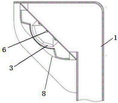 Reflective laser light curtain vehicle separating device and achievement method