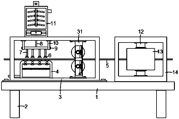 Cloth textile device with jet feeding function