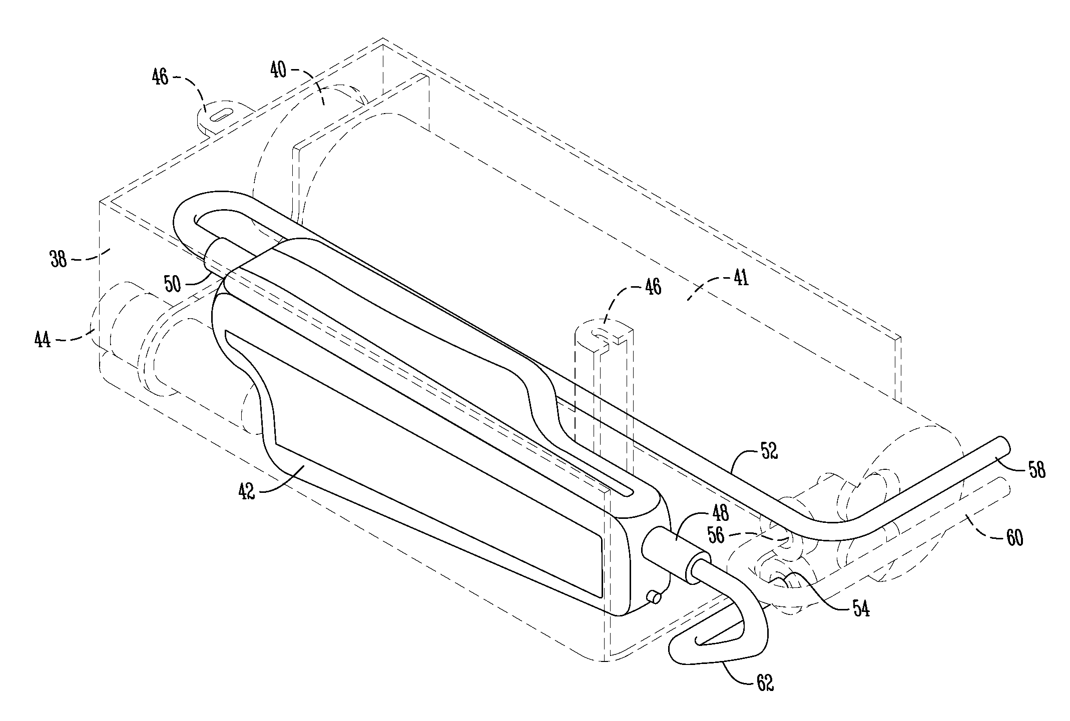 Water reservoir pressure vessel