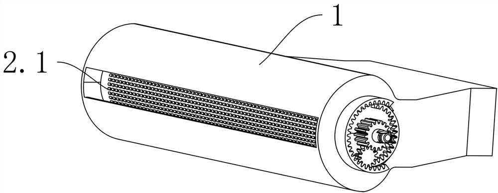 A three-channel automobile air conditioner air outlet