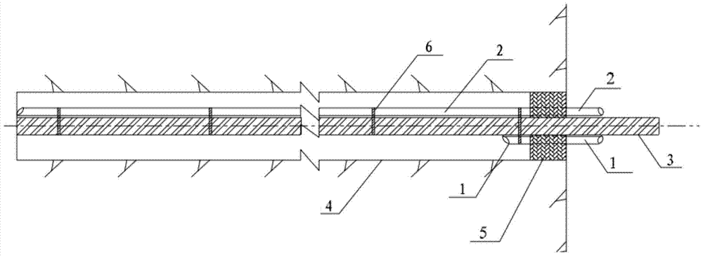 A grouting method for high-density anchor bolts