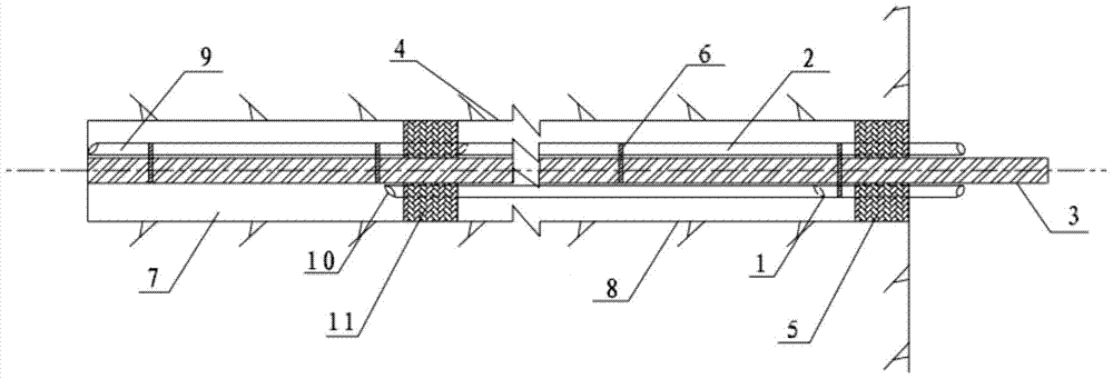 A grouting method for high-density anchor bolts