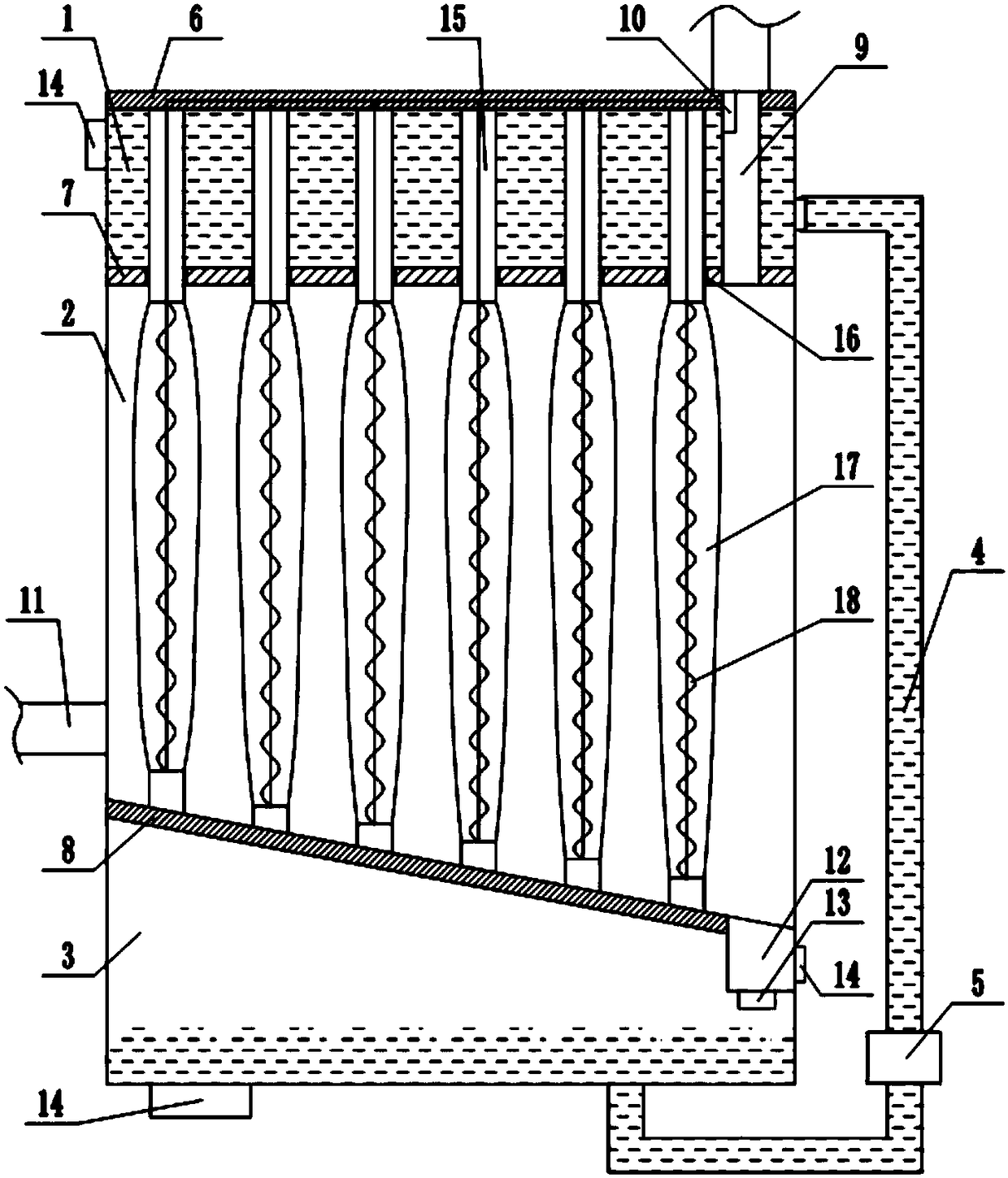 Washing-free dust removing device